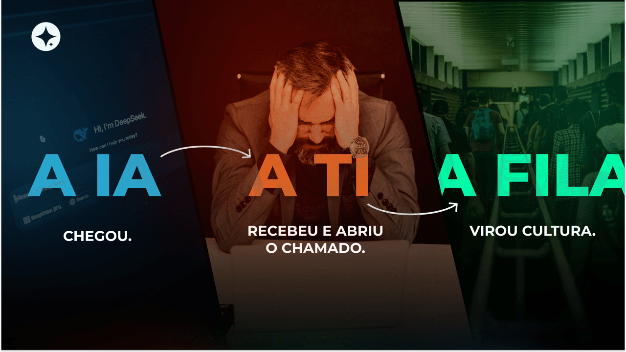 A TI colocou a IA na fila e você deixou