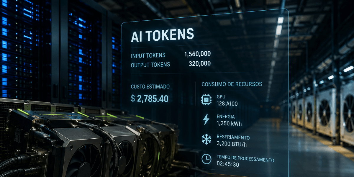 Tokens de IA revelam o alto custo físico da inteligência artificial