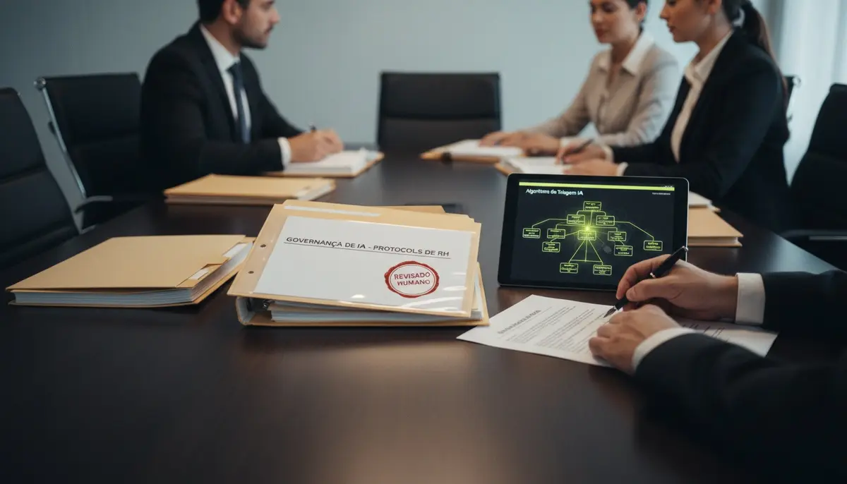 Triagem de currículos por IA: por que o RH precisa de governança antes do software